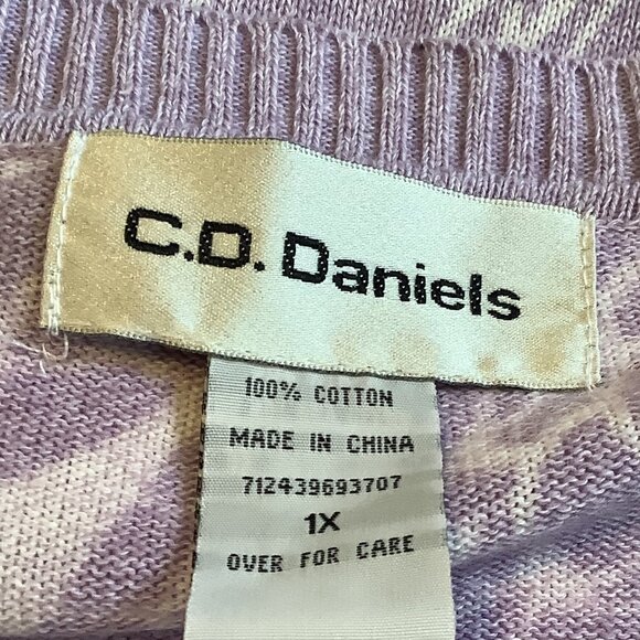 NWT C.D.Daniels Short Sleeve Sweater Size: 1X - Picture 6 of 7
